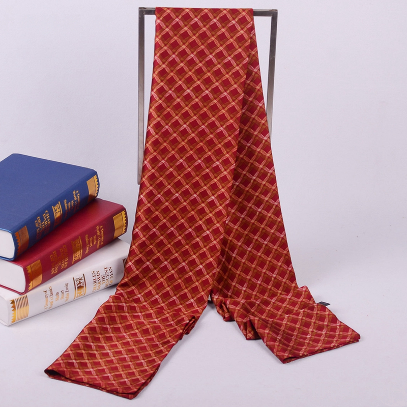 Bufanda de seda con diseño de pata de gallo para hombre, de 170 x 30 cm, estilo clásico, cálida, para negocios, VB142_voghion.com