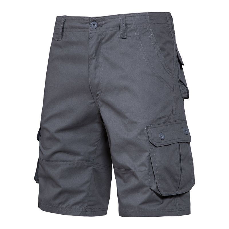 Vêtements pour hommes en gros shorts décontractés shorts de travail minces d'été pour hommes nouvelle tendance de style pantalon ample à cinq points à poches multiples_voghion.com