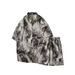 Set camicia floreale estiva da spiaggia, pantaloni da uomo in seta ghiacciata, nuovi pantaloncini a maniche corte_voghion.com