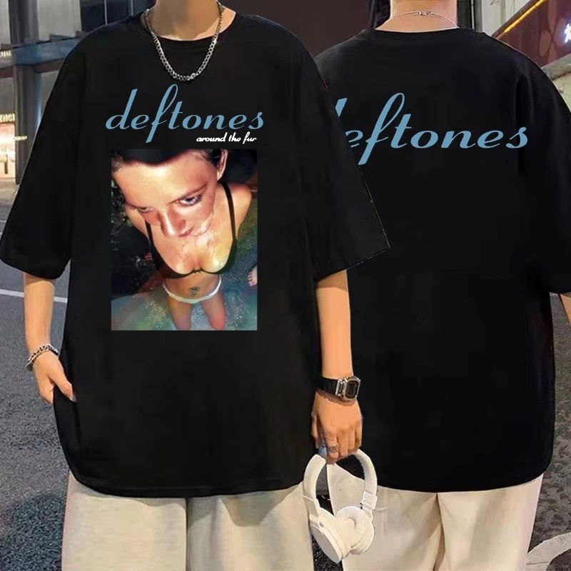 Maglietta Deftones in edizione limitata Maglietta Around The Fur Maglietta Adrenaline Maglietta White Pony Merch Chino Moreno Diamond Eye Tee_voghion.com