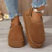 Women's Snow 2024 New Winter Plus Fleece Short Elastic Boots For Cold Warm And Thick Soft Sole Increase Cotton Shoes_voghion.com