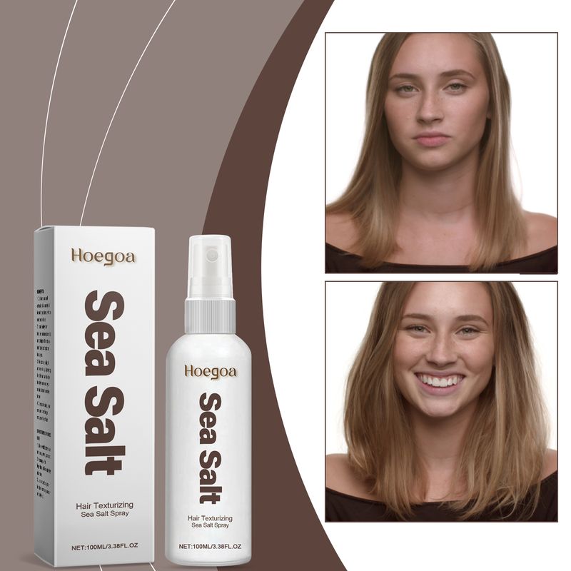 Shampoo secco spray al sale marino, styling a lunga durata, ispessimento, controllo dell'olio senza risciacquo, capelli soffici e rapidi, spray modellante e soffice_voghion.com