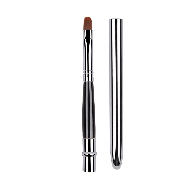 Neu Lip Lippenstift Applikator Lidschatten Weichen Borsten Mit Kappe Tragbare Make-Up Pinsel Schönheit Werkzeug_voghion.com