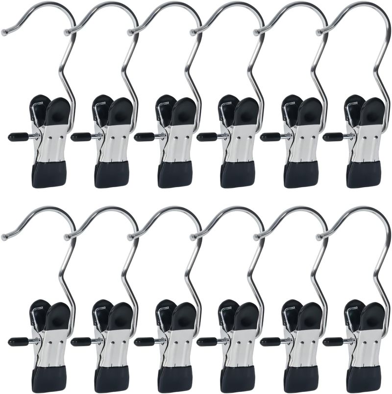 15 Pieces Upgraded Double-Headed Dipped Clothespins, Used Laundry Hooks With Boot Racks, Hanging Clips, Portable_voghion.com