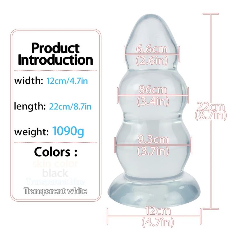 Anal Super Large Butt Plug Huge Anal Dildo Anus Big ButtPlug Expansion Prostate Massager Anal Masturbator for Men Woman_voghion.com