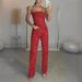 2025 Sexy Off-Shoulder Shiny Vest And Long Pants Two-Piece Set For Women_voghion.com