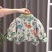 Wu Xiao Qi Children's Clothing 2025 Spring Autumn New Collection 0-5 Year Old Boys And Girls Full Print Dinosaur Color_voghion.com