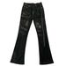 Herrenbekleidung High Version Ro Style Handgemachte Wachshose Vibe Flared Wide Leg Elastic Ribbon High Street Cleanfit Jeans_voghion.com