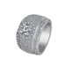 Group Set With Full Diamond Men's Luxury Silver Ring_voghion.com