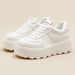 Spring New Training Casual Single Thick Sole White Versatile Height Increasing Women's Shoes Make Feet Look Smaller_voghion.com