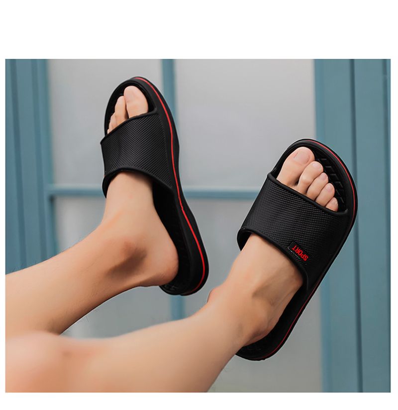 Men Indoor Slippers House Home Slide Soft Foam Sole Pool Shoes_voghion.com