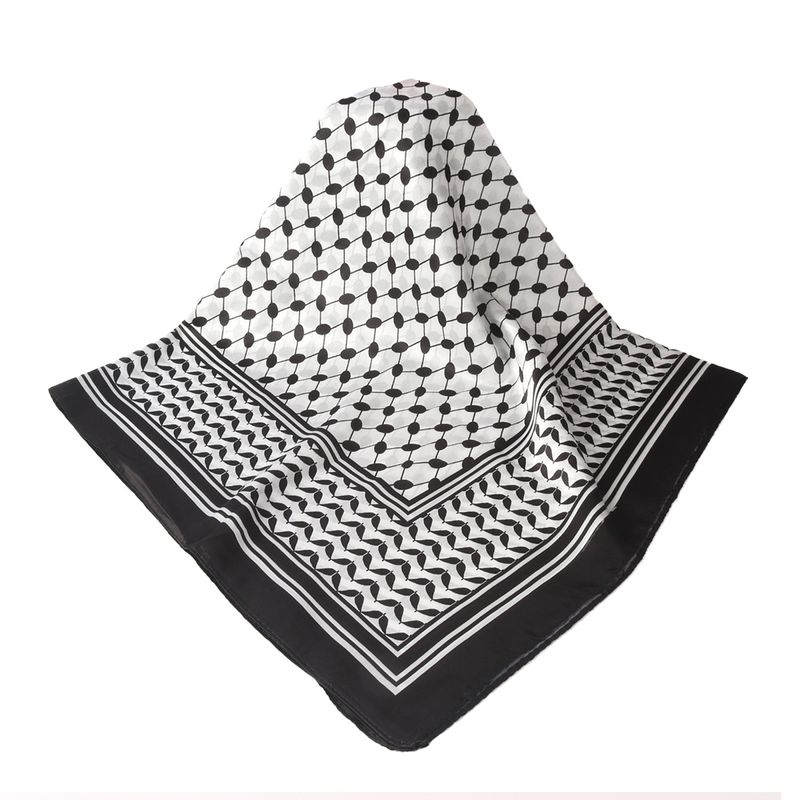 Muslim Headscarf Muslim Scarf Color Ding Digital Printed Square 90*90 Middle Eastern Scarf Headscarf_voghion.com