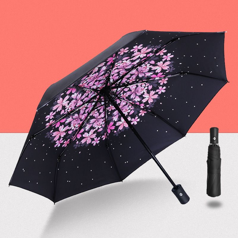 Compact Travel Umbrella - Windproof Folding | UV Protection | Rain & Sun Shield | Portable Pocket Size_voghion.com