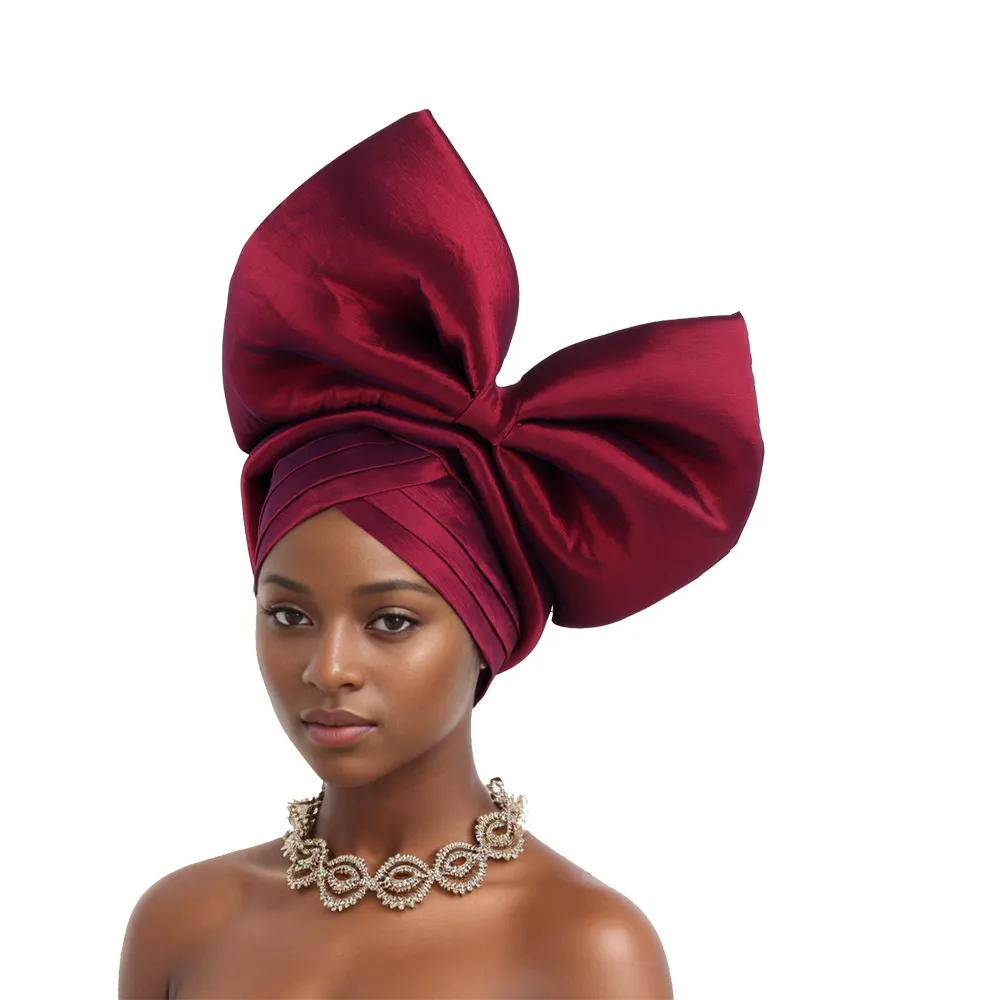 Hot Selling Headwear Wedding New Style Big Bow Headscarf Baotou Hat Xiyintemu_voghion.com