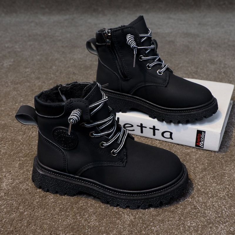 Martin Season Girls' New Boys' Fashion Short Middle And Large Children's Yellow Boots_voghion.com