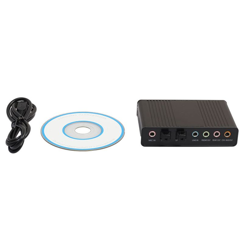 Xinweiqing USB 2.0 Scheda audio audio ottica 5.1 esterna a 6 canali per notebook PC portatile_voghion.com