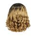 The wig is full of real hair shorts13*4 full frontal bobo human hair loose wave lace frontal 100% human hair 14in_voghion.com