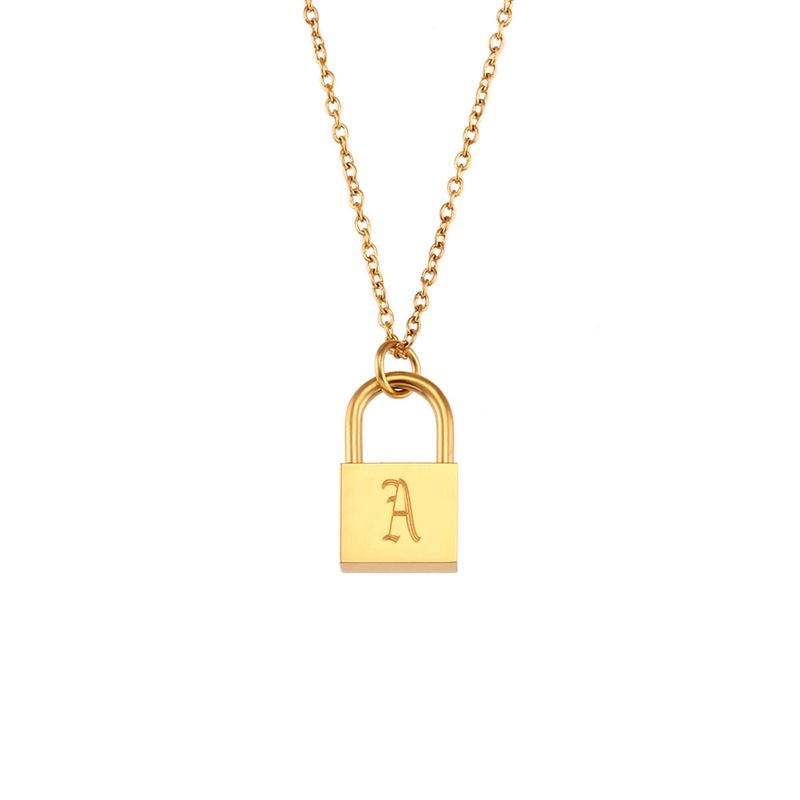 CELESTIALUMINA Collana semplice e personalizzata, con ciondolo a forma di lettera concentrica in metallo placcato oro 18 carati, per donna_voghion.com