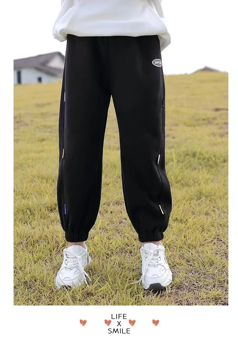 Mother & Kids Children's clothing girls pants spring and autumn new autumn clothing big children's trousers autumn girls sports casual pants_voghion.com