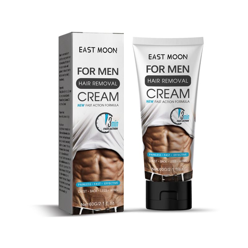 East Moon Crème dépilatoire douce, hydratante et nettoyante pour les aisselles, les bras et les jambes des hommes_voghion.com