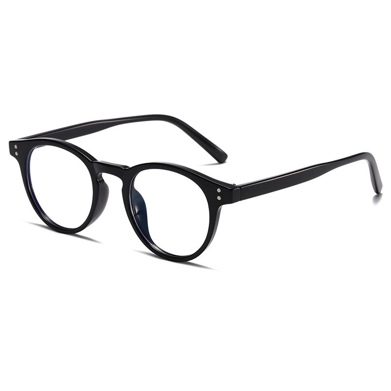 Retro Classic Rice Nail Glasses Anti-Blu-ray Flat Light Frame Male And Female Oval PC Wholesale Tortoiseshell_voghion.com