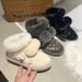 Kurzrohr-Schneestiefel für Damen, Winter plus Samt, 2023 neuer Fellknäuel, verdickte und warme, einbeinige Beanie-Baumwollschuhe_voghion.com