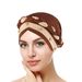 Turban musulman en soie de lait, chapeau tressé en perles bicolores, en stock_voghion.com