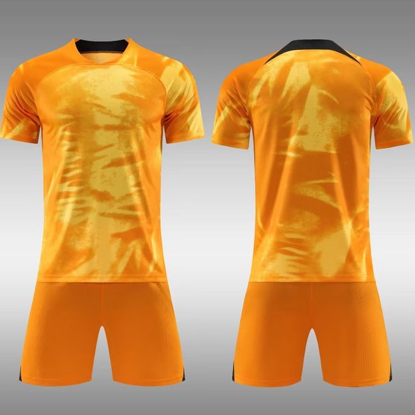 22-23 orange ljusbräda kortärmad vuxen fotbollströja_voghion.com