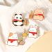 Schattige vuurwerkbommen, broche van een reuzenpanda, diereninsigne, klein wit konijntje, klein bruin beertje, kleine kattenketting en tasaccessoires._voghion.com