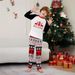 Home Clothes Parent Child Set Red Deer Christmas Tree Red And Black Color Matching Print Christmas Pajamas Whole Family Outfit_voghion.com