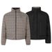 Eon Modish 25 Winter New American Street Style Houndstooth Reversible Structured Jacket Cotton Coat_voghion.com