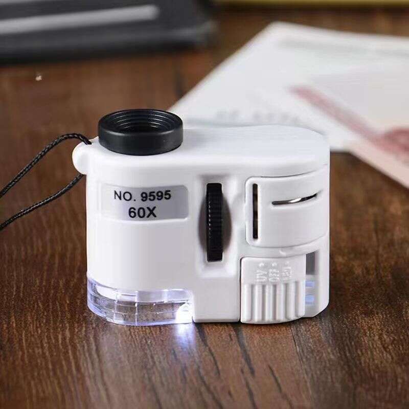 Lupa 100x Mini Microscópio Móvel HD Portátil 150 Jóias Antigas Avaliação Impressão Ciência Infantil_voghion.com