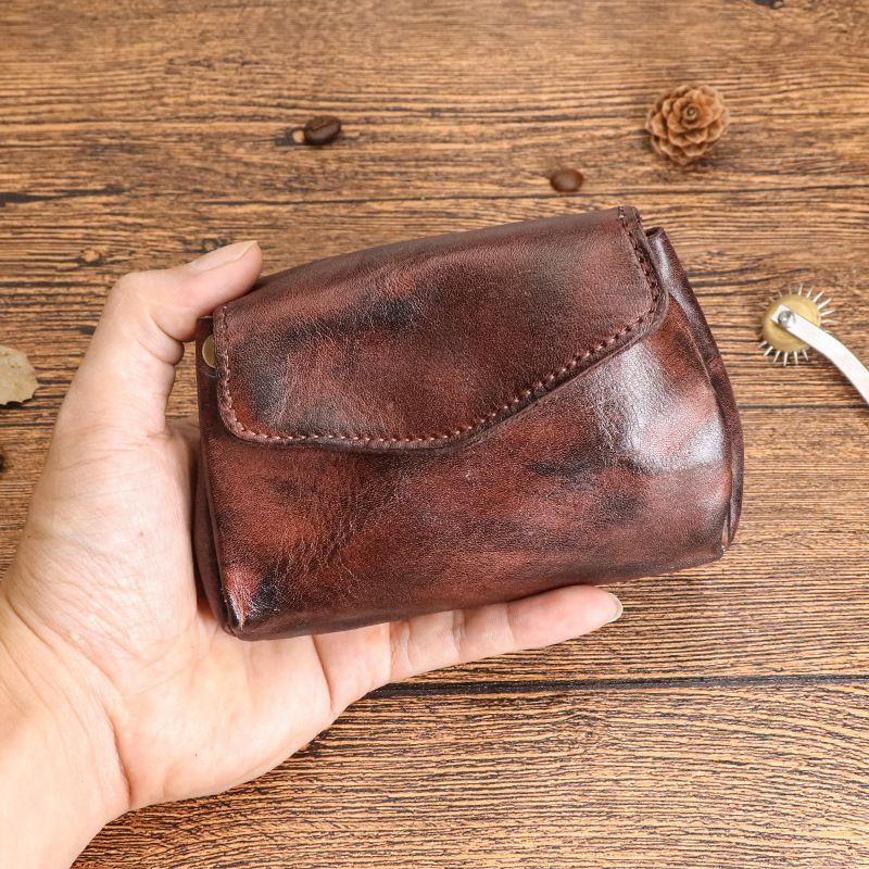 New top layer coin purse women, personalized student card bag, minimalist cowhide pickup cover, storage bag for women_voghion.com
