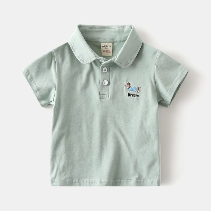 Toddler Boys Clothing New Summer Shirt Baby Korean Version Of All Match Tops One Piece Trendy_voghion.com
