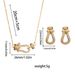 Explosions Horseshoe Buckle Necklace Women's Joker Micro-inlaid Niche Light Luxury Heavy Industry Clavicle _voghion.com