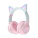 ST89M Macaron allmähliche Änderung der Farbe Katzenohr leuchtendes Headset Bluetooth-Headset, drahtloses Musik-Headset_voghion.com