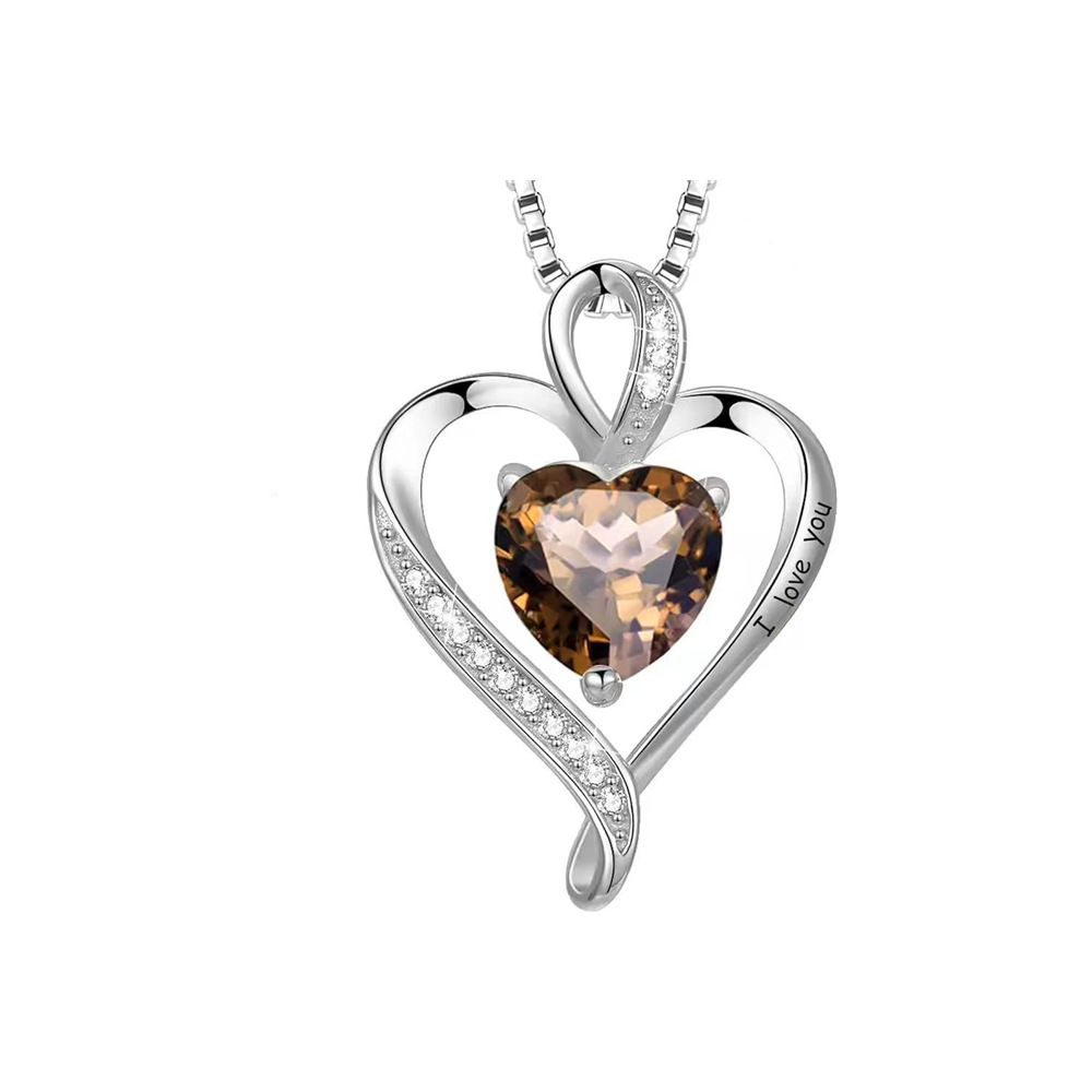 12 color pendants infinite love shape diamond creative jewelry necklace_voghion.com