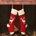 Nuovo regalo di Natale lavorato a maglia calzini appesi scena di casa decorazione cervo di lana sacchetto di caramelle_voghion.com