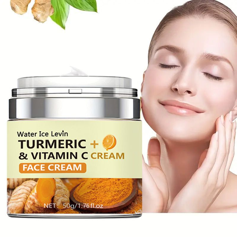 Crema viso idratante e nutriente alla curcuma_voghion.com