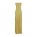 Elegant Tassel-Trim Long Dress – Solid Color Shawl Design Slim Fit Maxi Skirt For Women (S-XL, Yellow)_voghion.com