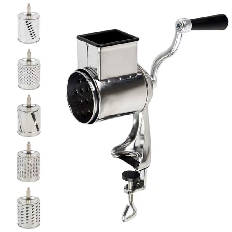 Cross-Border Hand-Cranked Peanut Crusher Cheese Shredder Nut Multi-Functional Roller Grinder_voghion.com