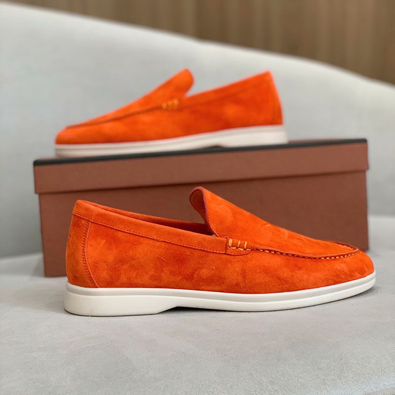 2024 Neue Sommerschuhe aus Schaffell, bequem, lässig, mit flacher Unterseite und rundem Kopf, rutschfester One-Step-Stepping-Schuh von Le Fu_voghion.com