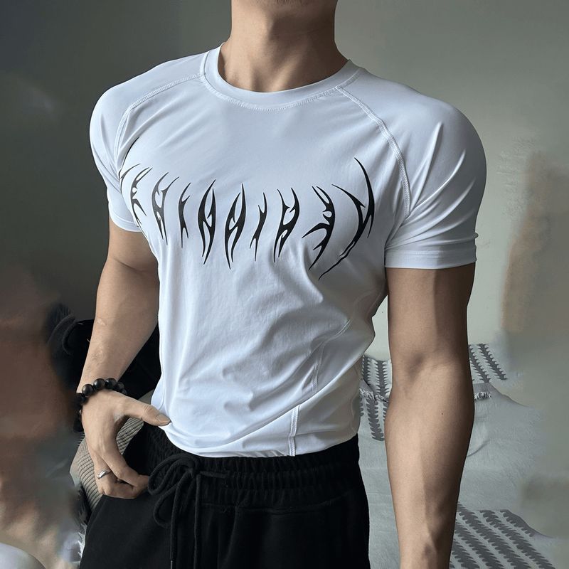 Venom Show War Kleidung Eisseide Sport Schnelltrocknendes Kurzarm-T-Shirt Coole Ärmel Fitness Hochelastische Trainingsoberteile Herren_voghion.com