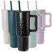 Home & Garden New Gradient 304 Steel Thermos Cup Portable Handle Straw Cup 40oz Large Capacity Ice Cup_voghion.com