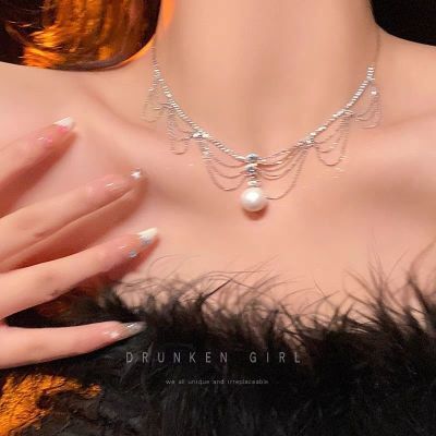 con Necklace Women's Light High End Niche Clavicle 2024 New Style Elegant Neckland Chain_voghion.com