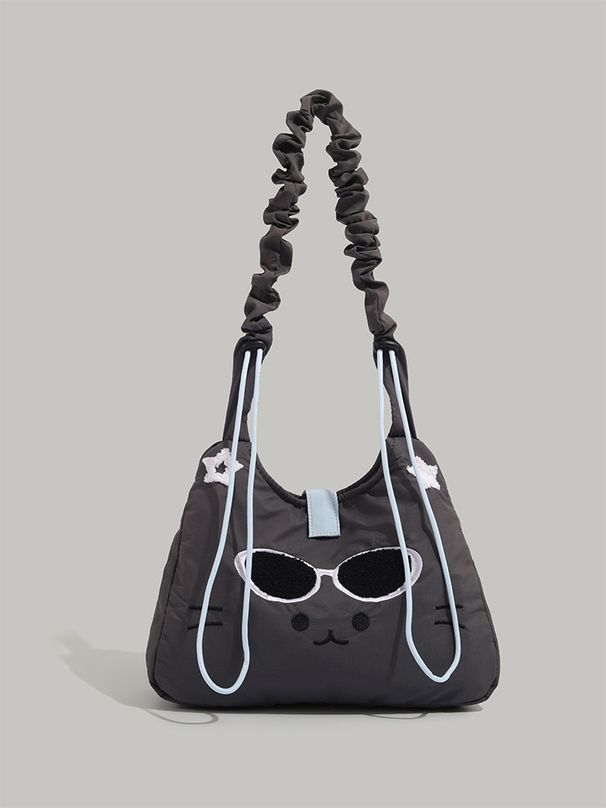 2025 frühling Sommer Neue Nette Katze Pendler Schulter Tasche Mode Multifunktionale Frauen Instram Casual Täglichen_voghion.com