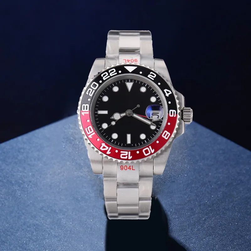 2025 Product Men's Stainless Steel 4-Hand GMT Mechanical Automatic Watch Large Dial_voghion.com