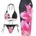 Damenbekleidung Bikini Plus Wickelrock Dreiteiliger Badeanzug Strandanzug_voghion.com