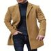 European Size New Solid Color Warm Men's Woolen Coat Men's Woolen Medium And Long Trench Coat Multi-color And Multi-size_voghion.com