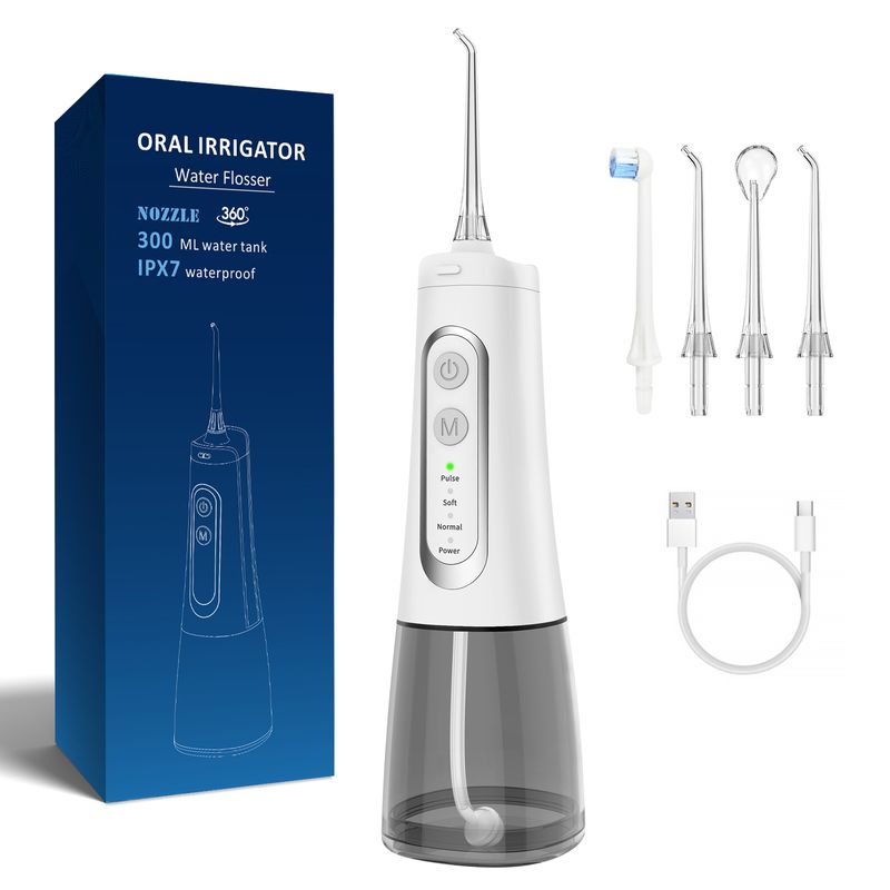 Limpeza portátil à prova dwaterproof água dente recarregável viagem oral limpador irrigador dental água flosser_voghion.com